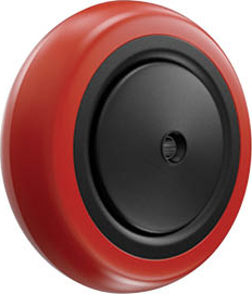 Ruota d. 80x25 Nylon poliuretano arancione