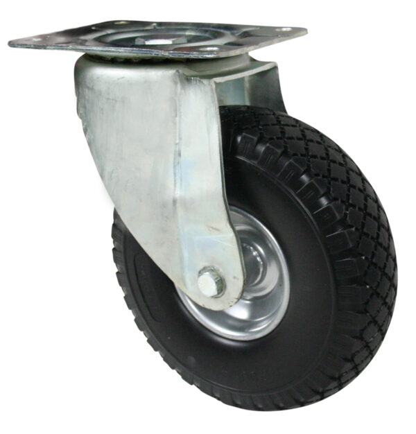 Ruota Anti Foratura Nera ø260x85 - Supporto Rotante