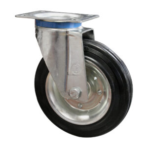 Ruota Gomma Nera 280x70 - Supporto Rotante