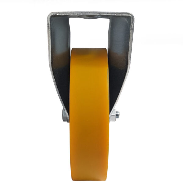 Ruota ø cm 10 Supporto Fisso a Piastra in Pneumatica (Cerchio Nylon) | Portata 200 kg - immagine 2
