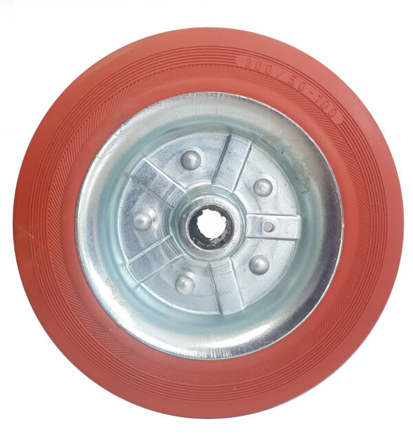 Ruota ø cm 12.5 Singola in Gomma Siliconica Anticalore | Portata 100 kg - immagine 3