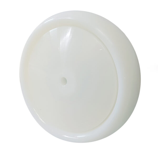Ruota Nylon Bianco ø100x30 con Parafili Cuscinetti a Sfera Inox