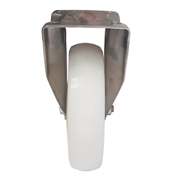 Ruota ø cm 16 Supporto Fisso a Piastra in Poliammide -Nylon- | Portata 300 kg - immagine 2