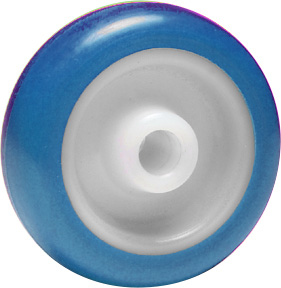 Ruota d. 50x18 Nylon poliuretano blu